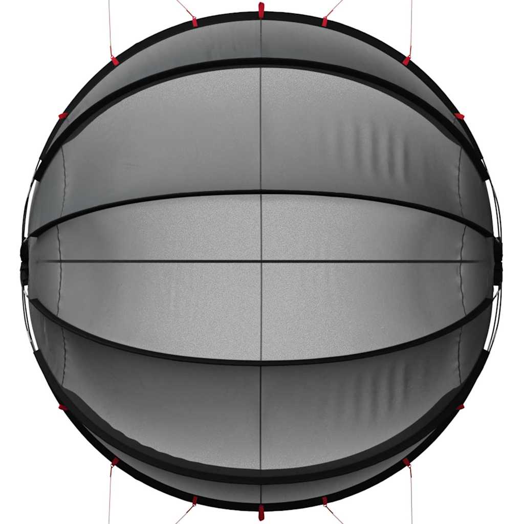 vidaXL Θόλος πισίνας Μαύρο 405 x 405 x 192 εκ.