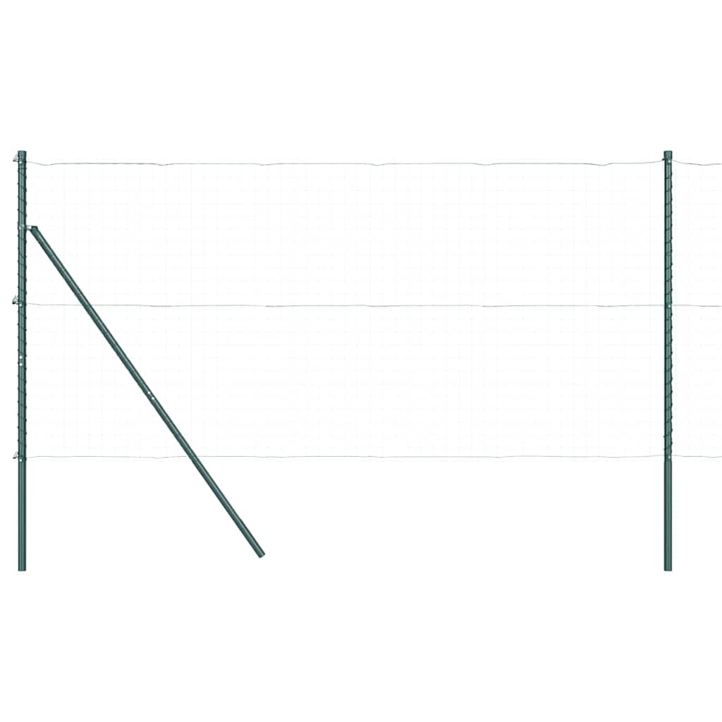 vidaXL Πό posts φράχτη 13 pcs Πράσινο Ø32mm 210 εκ