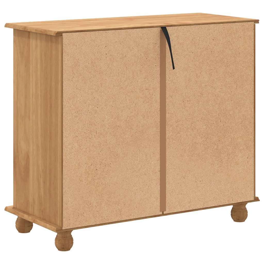vidaXL Κουτί με Συρτάρια 'ASKIM' Καφέ μέλι 91x40x79 εκ. Συμπαγές Ξύλο Πεύκου