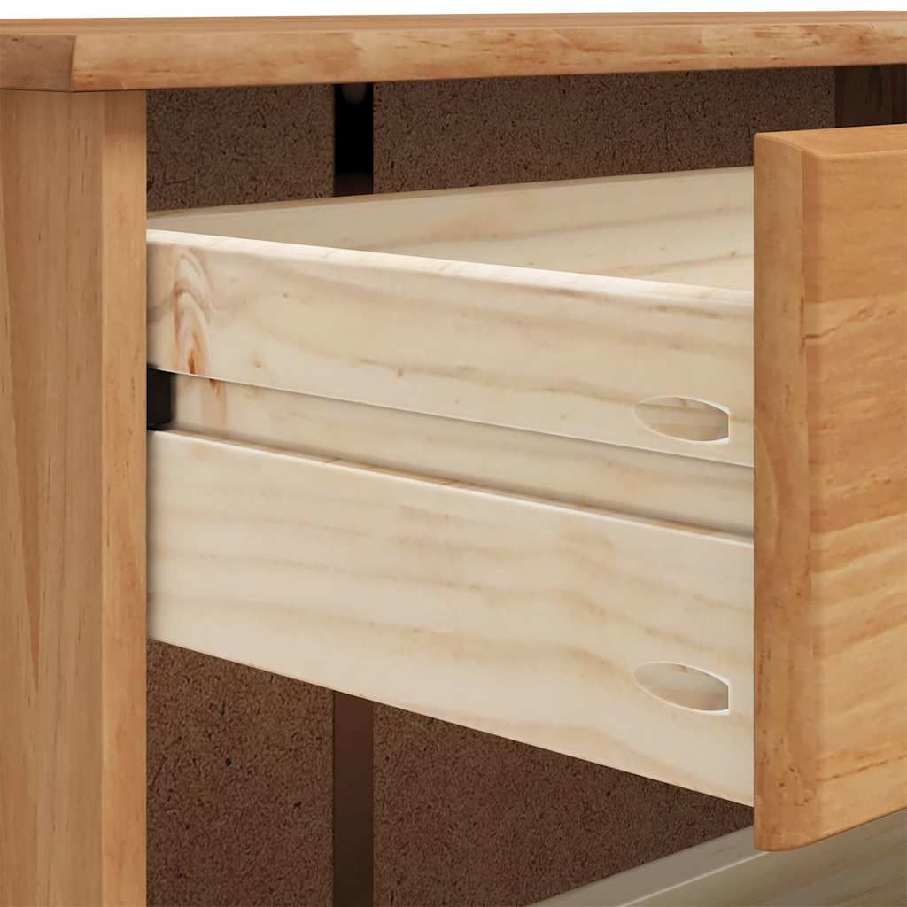 vidaXL Ντουλάπα Παπουτσιών Καφέ 85 x 35 x 108 εκ Μασίφ ξύλο πεύκου