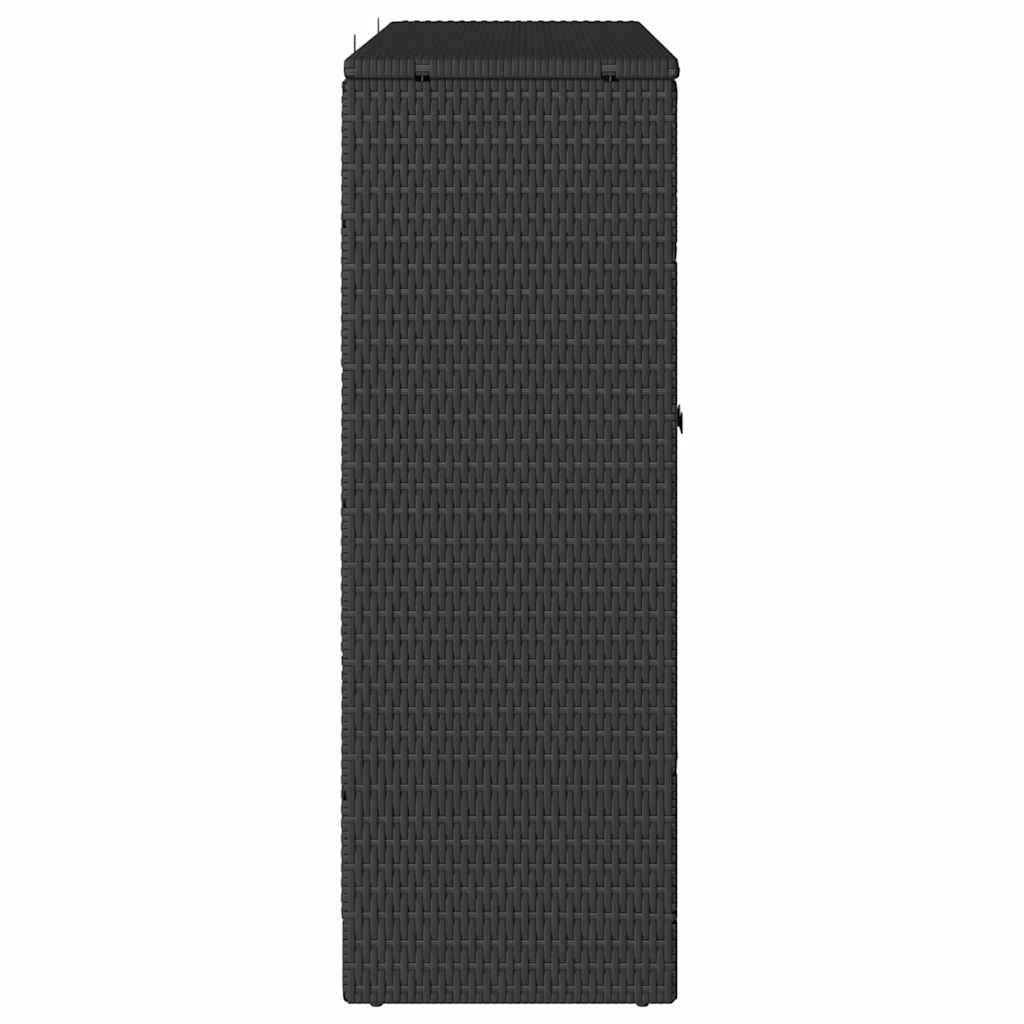 vidaXL Ντουλάπι αποθήκευσης με πόρτα Μαύρο 100 x 36 x 102 εκ Ρατάν
