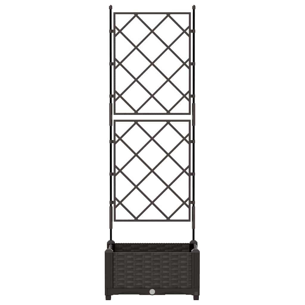 vidaXL Κηποτινάκι με Τρέλα Καφέ 40 x 40 x 125.5 εκ. PP