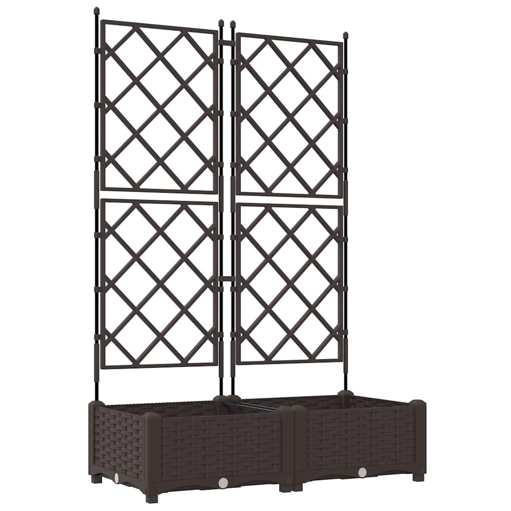 vidaXL Κηποτινάκι με Τρέλα Καφέ 80 x 40 x 125.5 εκ. PP