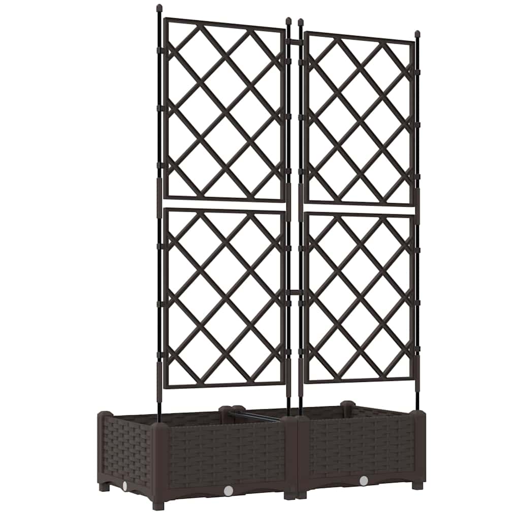 vidaXL Κηποτινάκι με Τρέλα Καφέ 80 x 40 x 125.5 εκ. PP