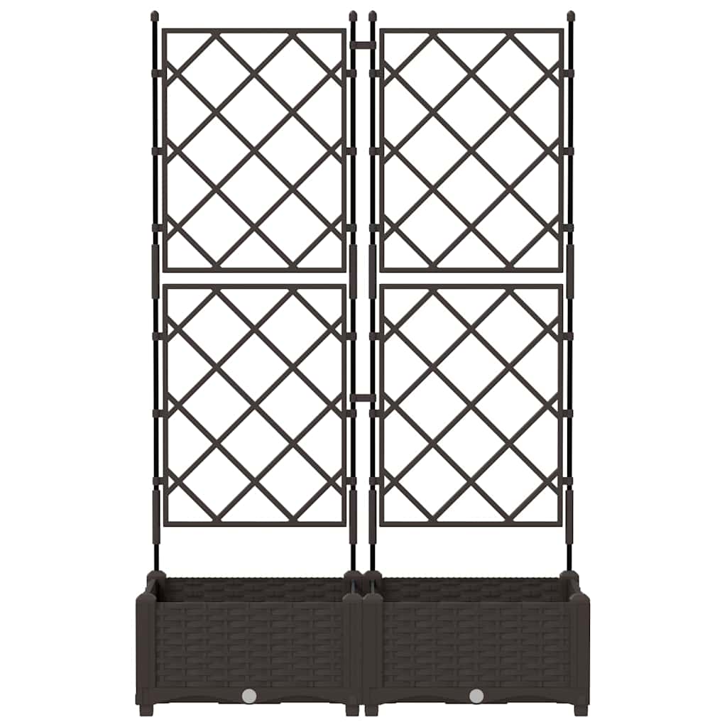 vidaXL Κηποτινάκι με Τρέλα Καφέ 80 x 40 x 125.5 εκ. PP