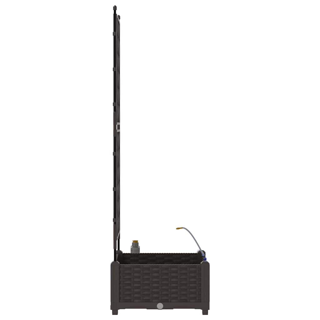 vidaXL Ζαρντινιέρες κήπου Καφέ 40 x 40 x 126 cm Ατσάλι