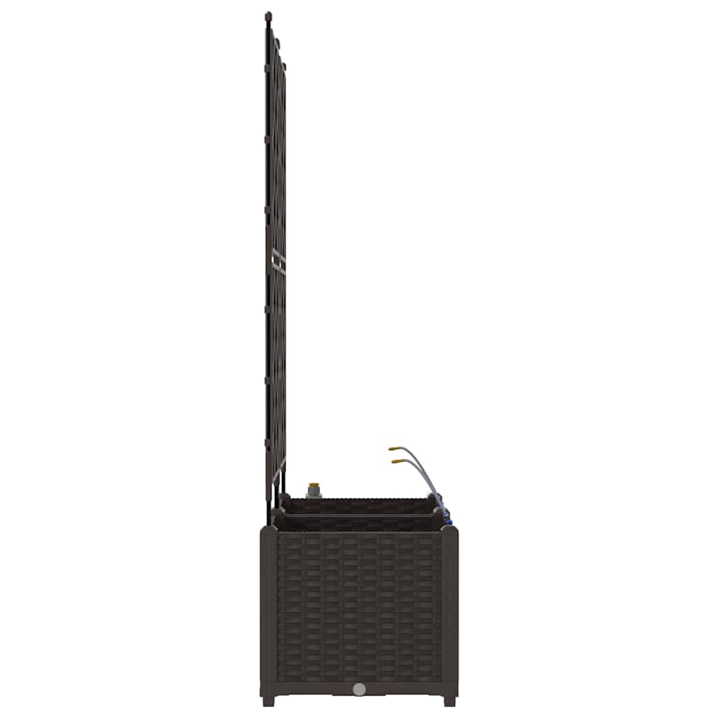 vidaXL Ζαρντινιέρες κήπου Καφέ 80 x 40 x 142 cm Ατσάλι