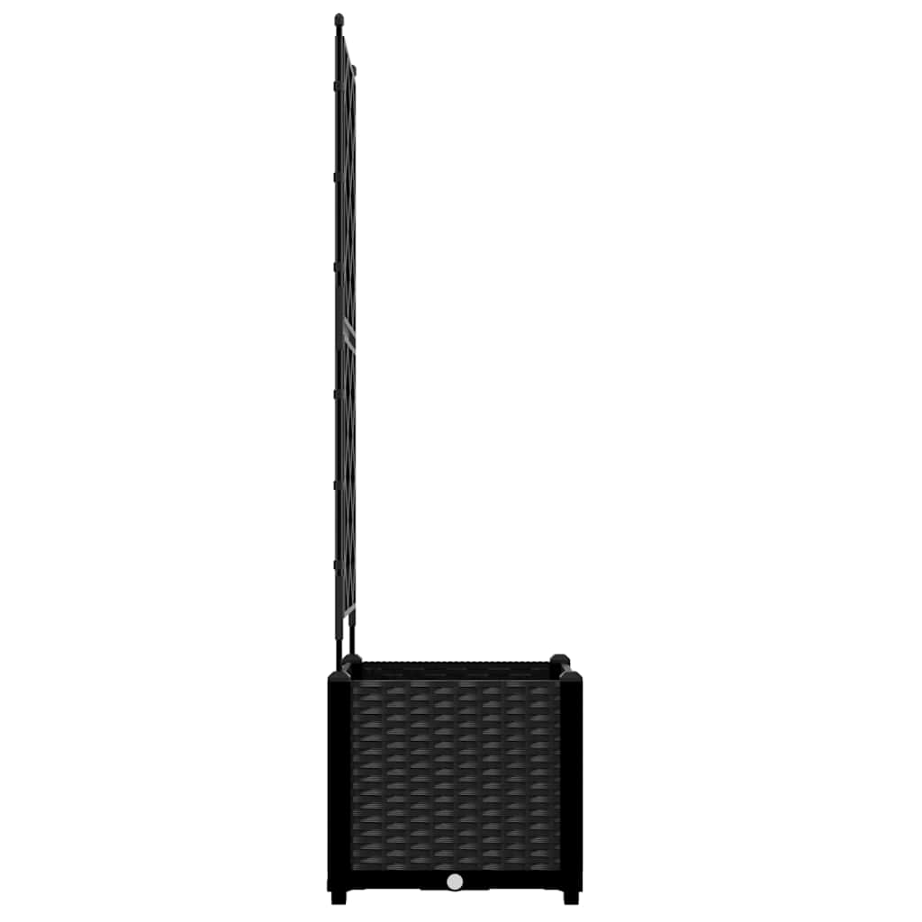 vidaXL Κηποτινάκι με Τρέλα Μαύρο 40 x 40 x 143 εκ. PP
