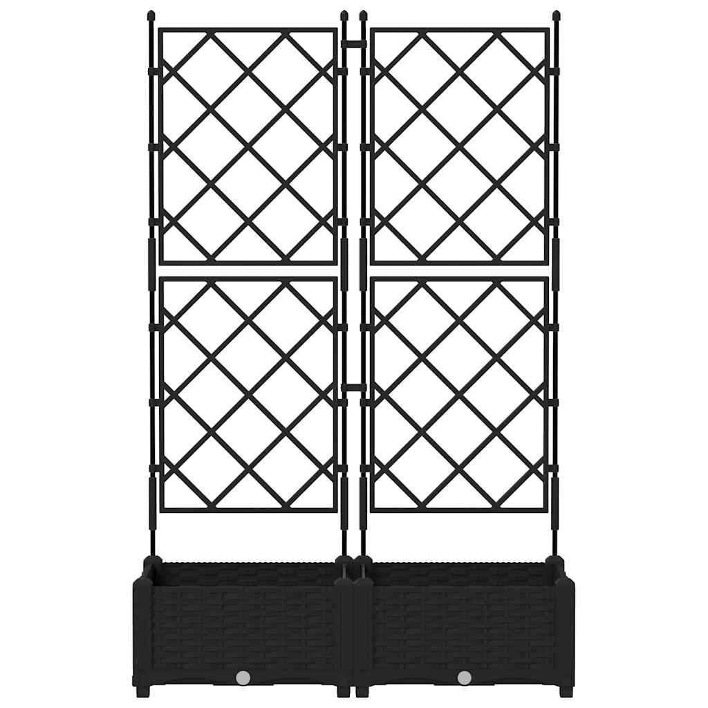 vidaXL Κηποτινάκι με Τρέλα Μαύρο 80 x 40 x 125.5 εκ. PP