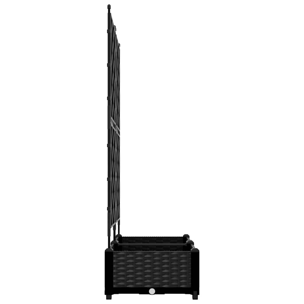 vidaXL Κηποτινάκι με Τρέλα Μαύρο 80 x 40 x 125.5 εκ. PP