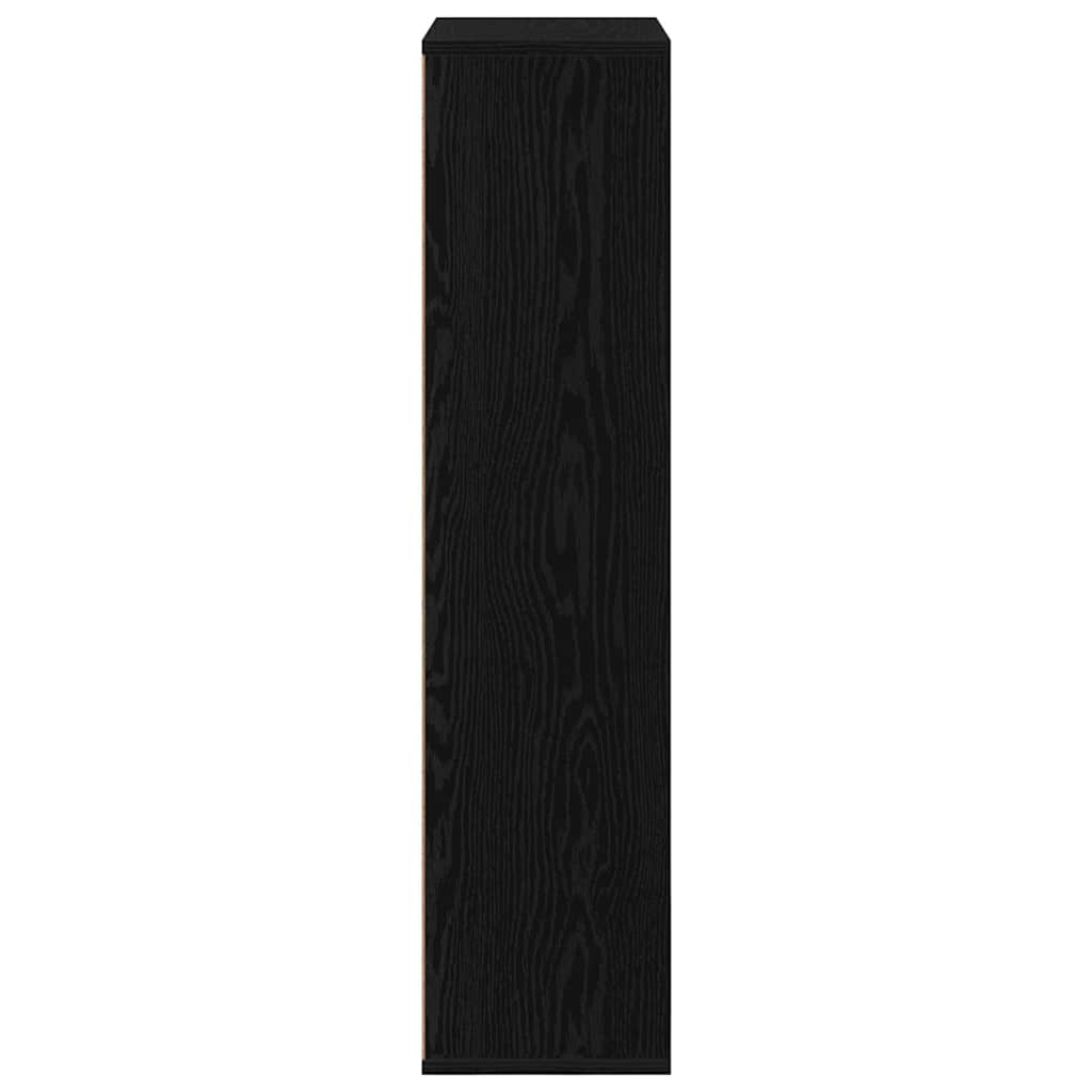 vidaXL Βιβλιοθήκη Μαύρη δρυς 50 x 25 x 105 εκ. Επεξεργασμένο ξύλο