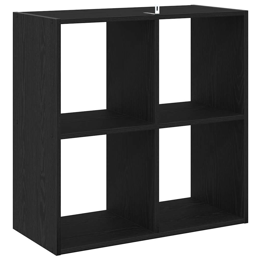 vidaXL Βιβλιοθήκη Μαύρη δρυς 68,5 x 32 x 68,5 εκ Επεξεργασμένο ξύλο