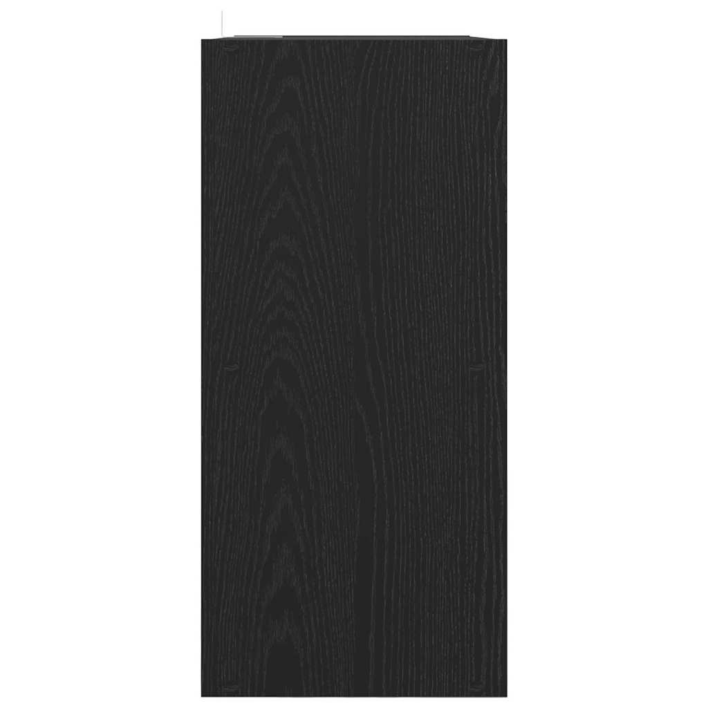 vidaXL Βιβλιοθήκη Μαύρη δρυς 68,5 x 32 x 68,5 εκ Επεξεργασμένο ξύλο