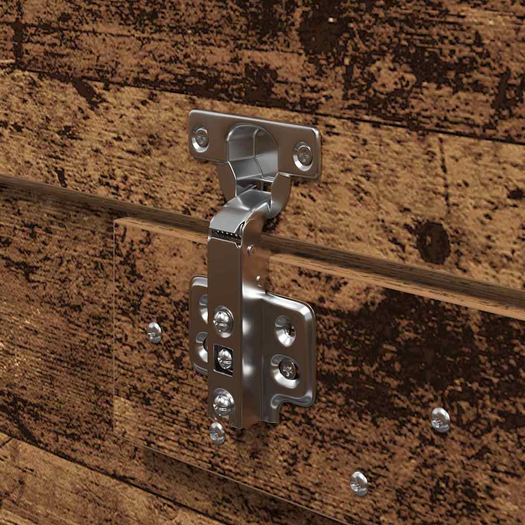 vidaXL Σκελετός Κρεβατιού Παλαιό ξύλο 135 x 190 cm Επεξεργασμένο ξύλο