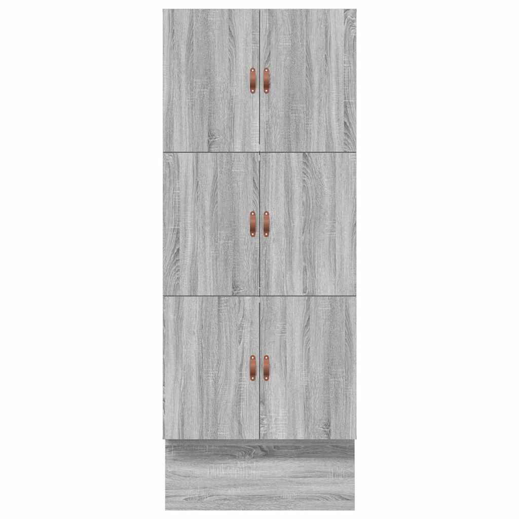 vidaXL Κρεβάτι με αποθηκευτικό χώρο Γκρι sonoma 226.5 x 75 x 31.5 εκ