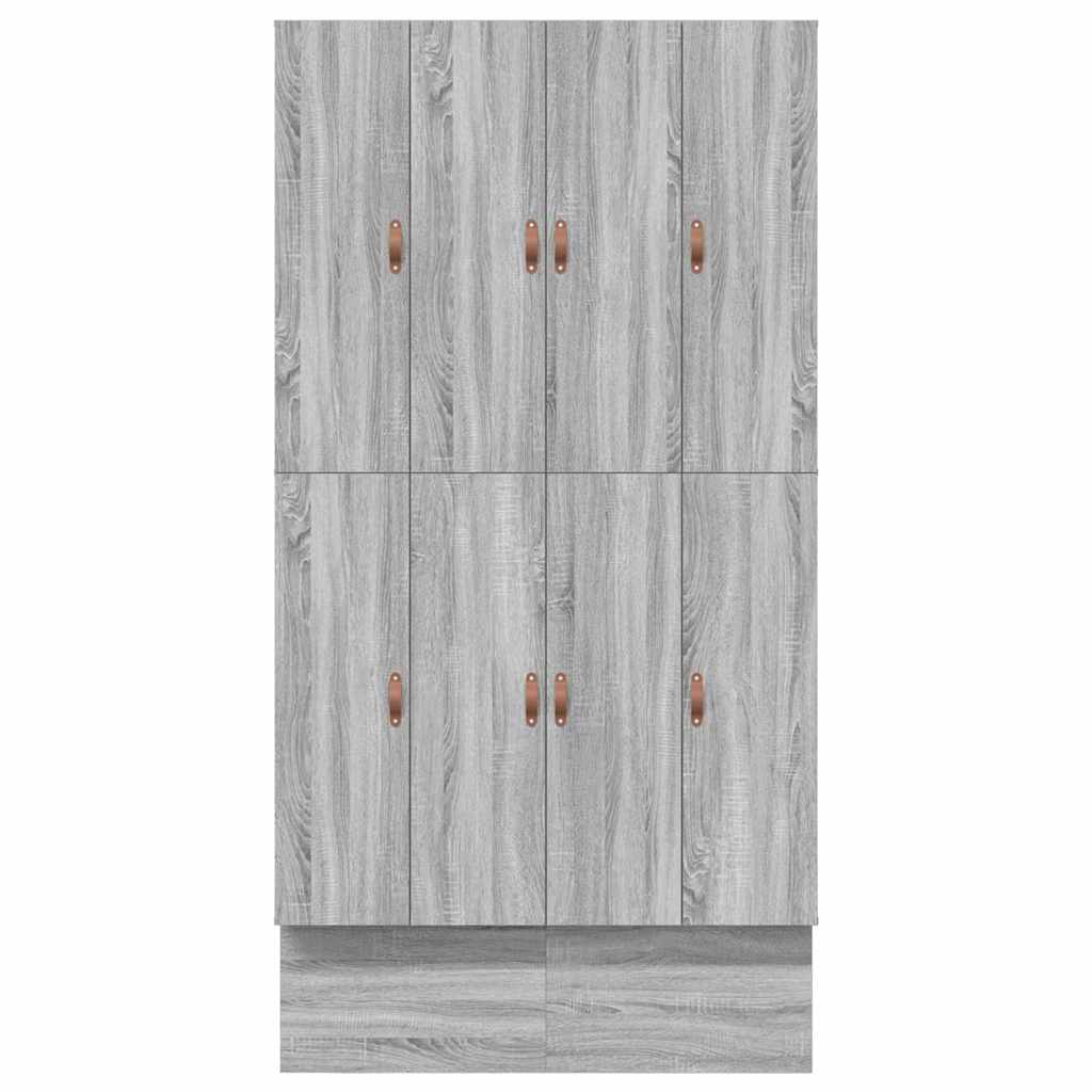 vidaXL Κρεβάτι με αποθηκευτικό χώρο Γκρι sonoma 226.5 x 120 x 31.5 εκ.