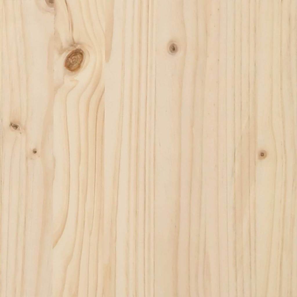 vidaXL Γλάστρα Κήπου με ράφι Μπεζ 71 x 37 x 76.5 εκ Στερεό ξύλο έλατου