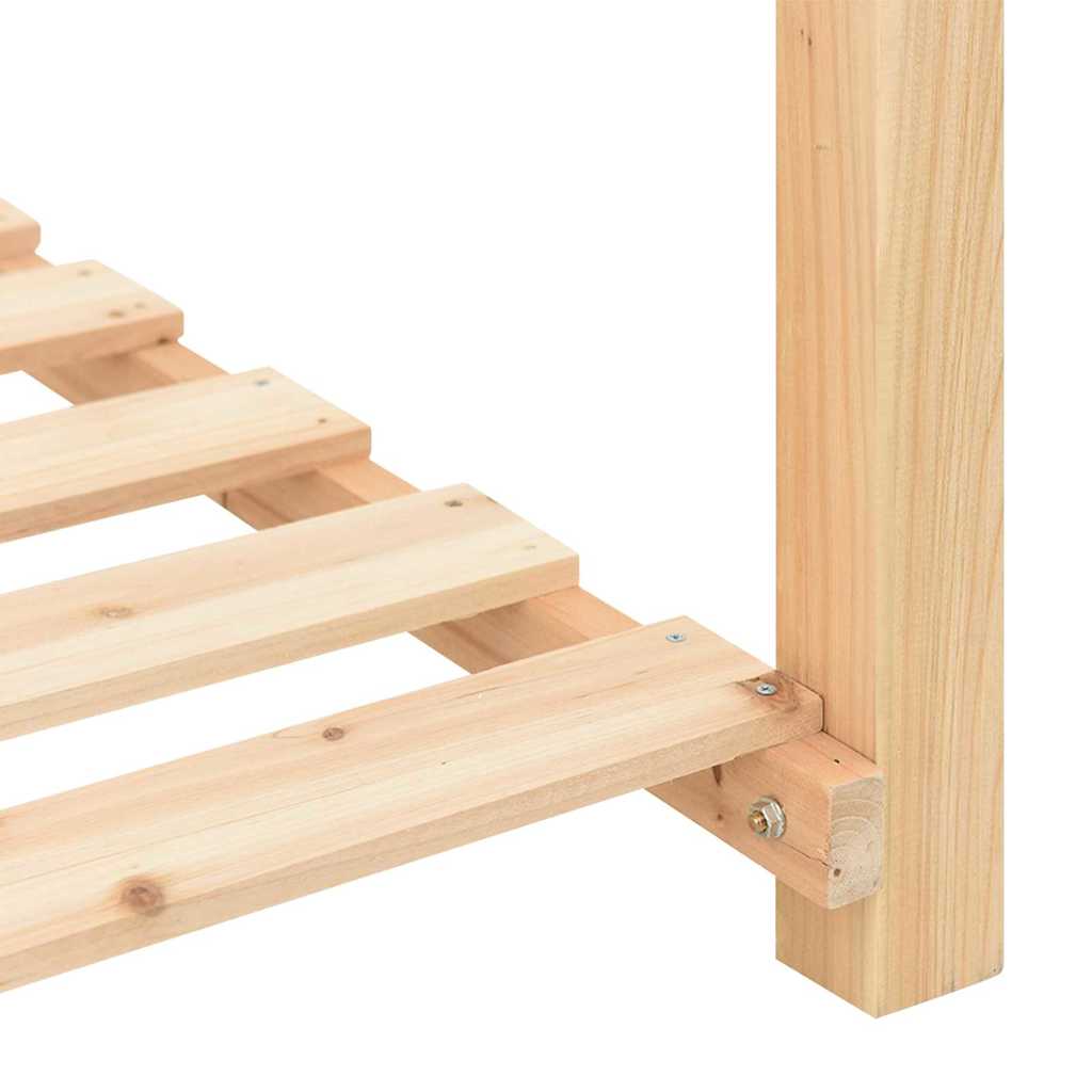 vidaXL Γλάστρα Κήπου Μπεζ 155 x 59 x 76.5 εκ. Στερεό ξύλο έλατου
