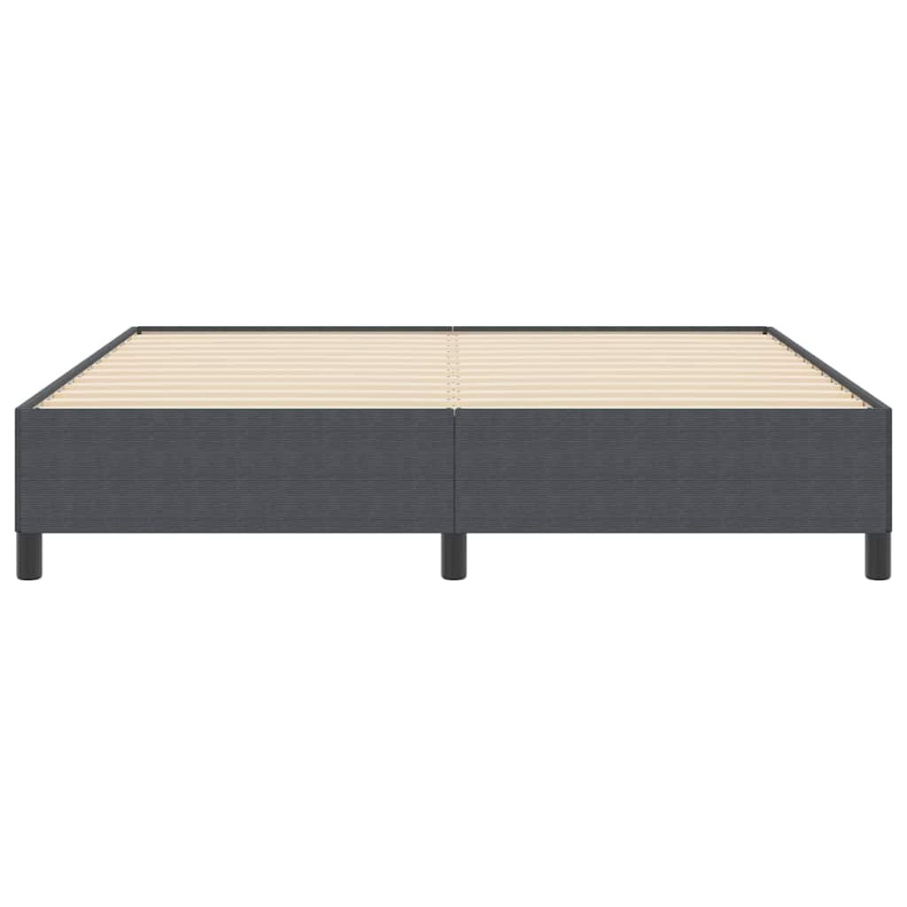 vidaXL Κρεβάτι με ελατήρια Σκούρο Γκρι 180 x 200 cm