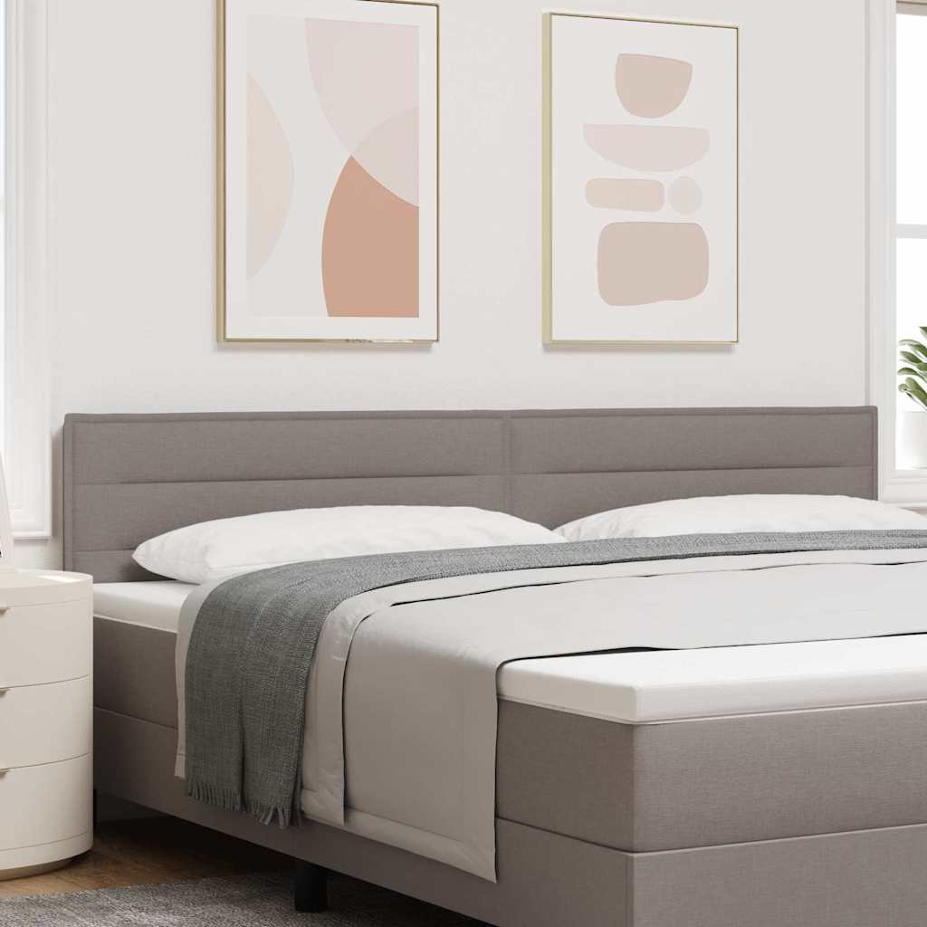 vidaXL Κεφαλάρι Ρυθμιζόμενο Ύψος με κεφαλάρι Taupe 200 cm ύφασμα