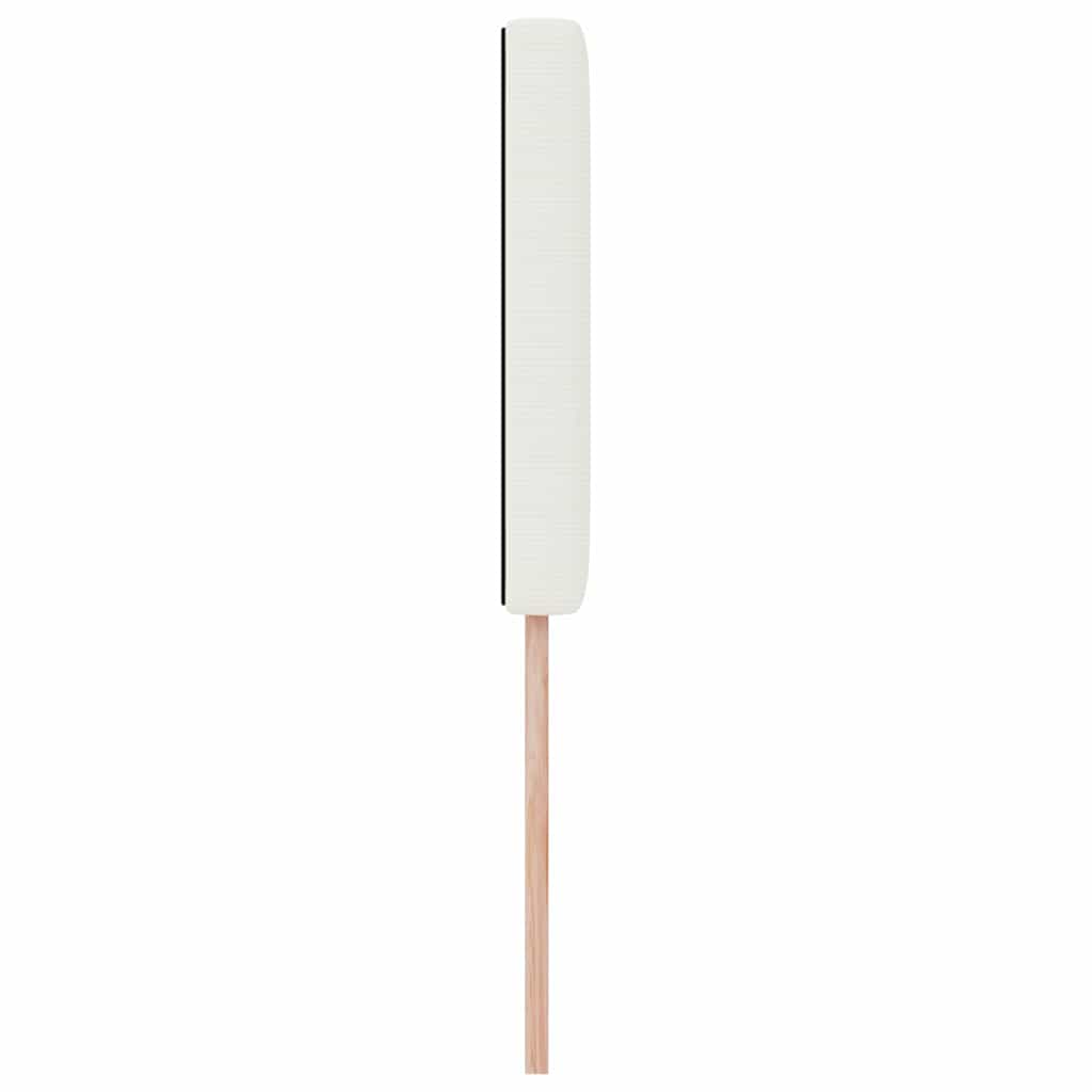 vidaXL Κεφαλάρι με κεφαλάρι Κρεμ 80 cm Ύφασμα Ριμπ