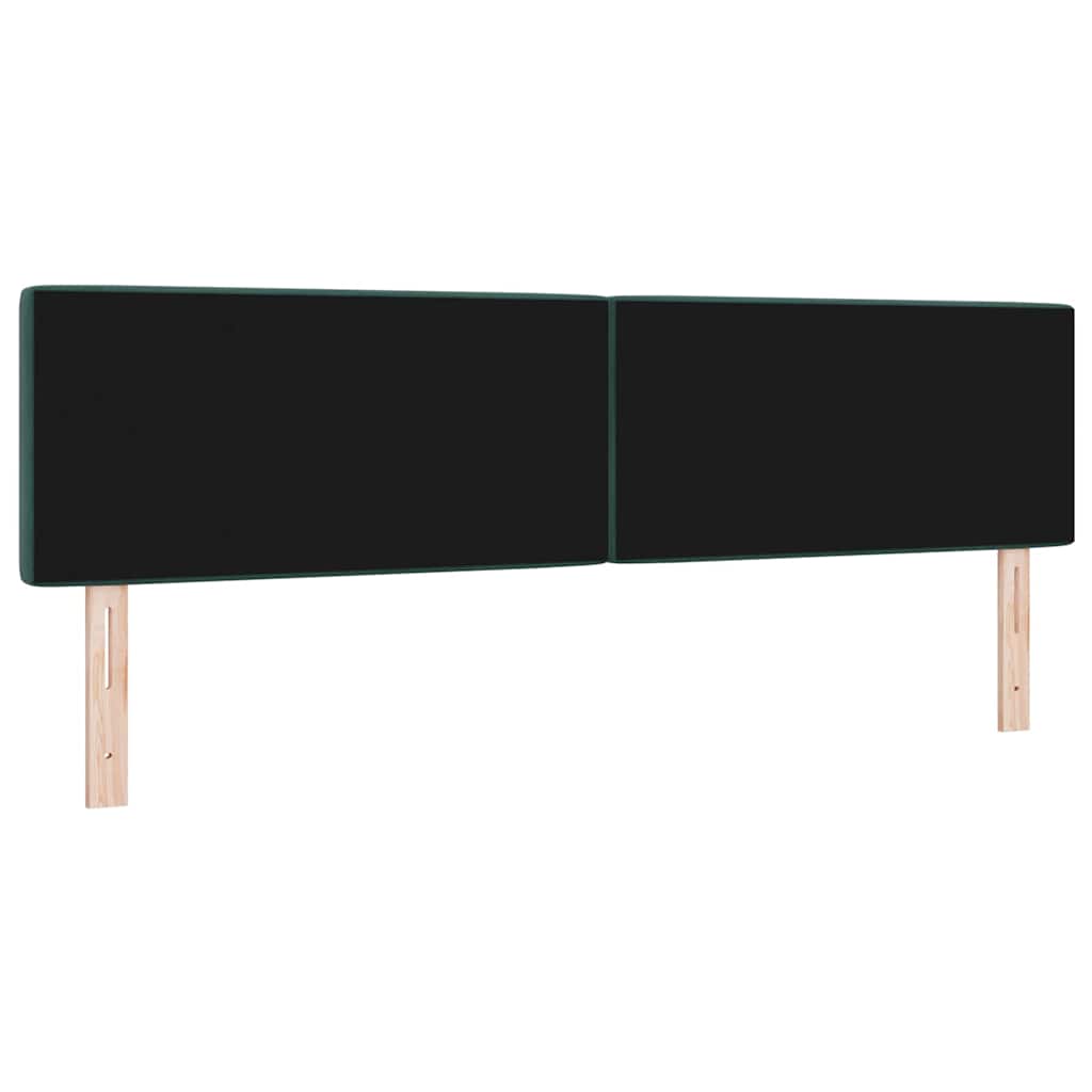 vidaXL Βελούδινο Κεφαλάρι Argyle Σκούρο πράσινο 180 cm Βελούδο