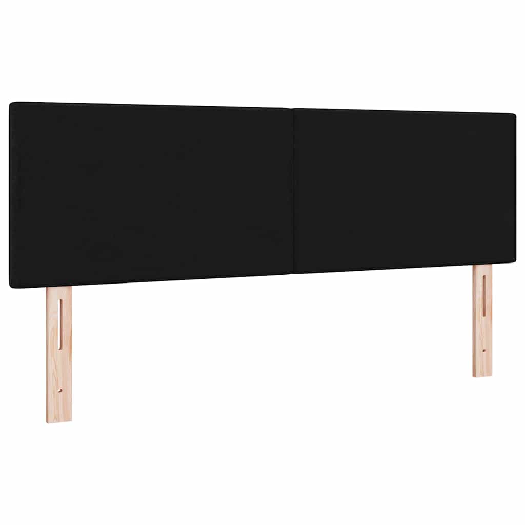 vidaXL Κεφαλάρι με κεφαλάρι Μαύρο 140 cm ύφασμα