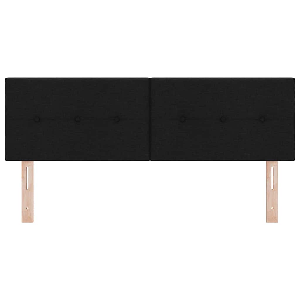 vidaXL Κεφαλάρι με κεφαλάρι Μαύρο 140 cm ύφασμα