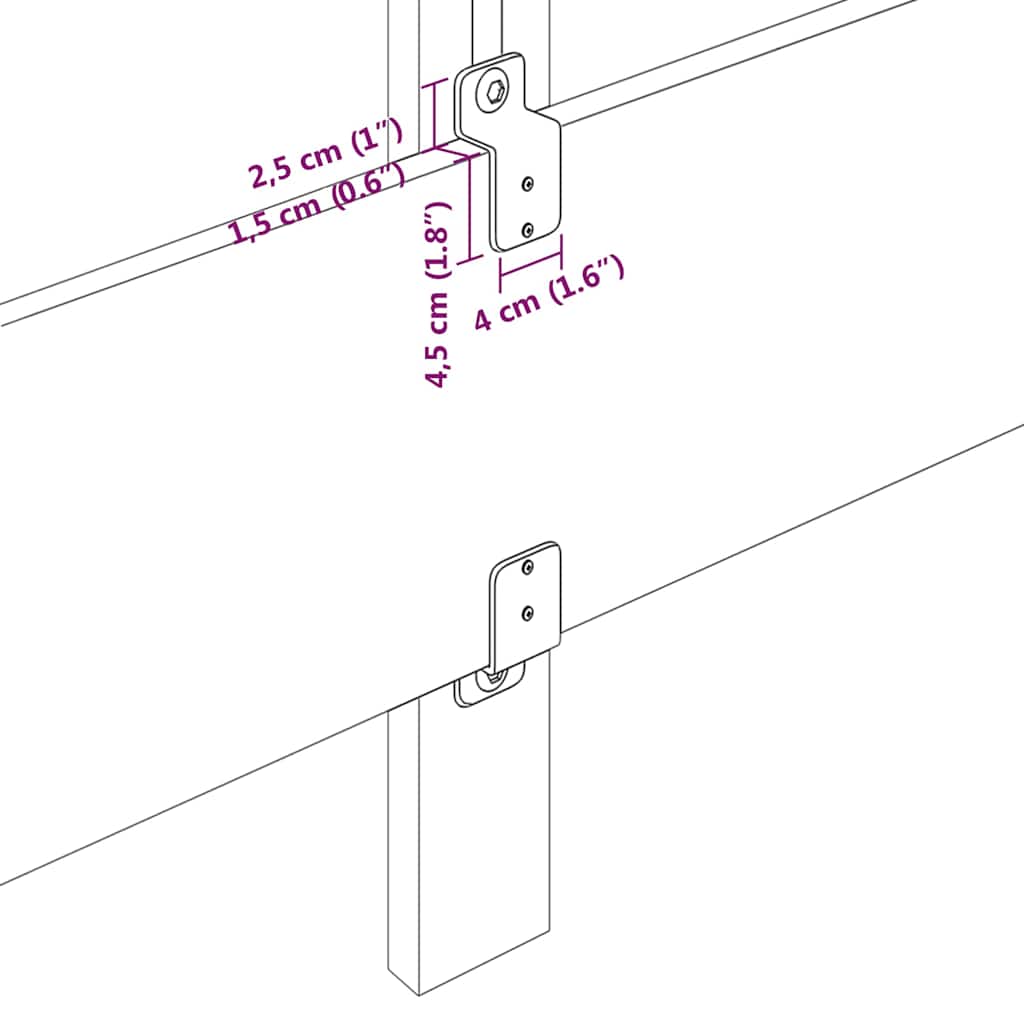 vidaXL Κεφαλάρι με κεφαλάρι Μαύρο 140 cm ύφασμα