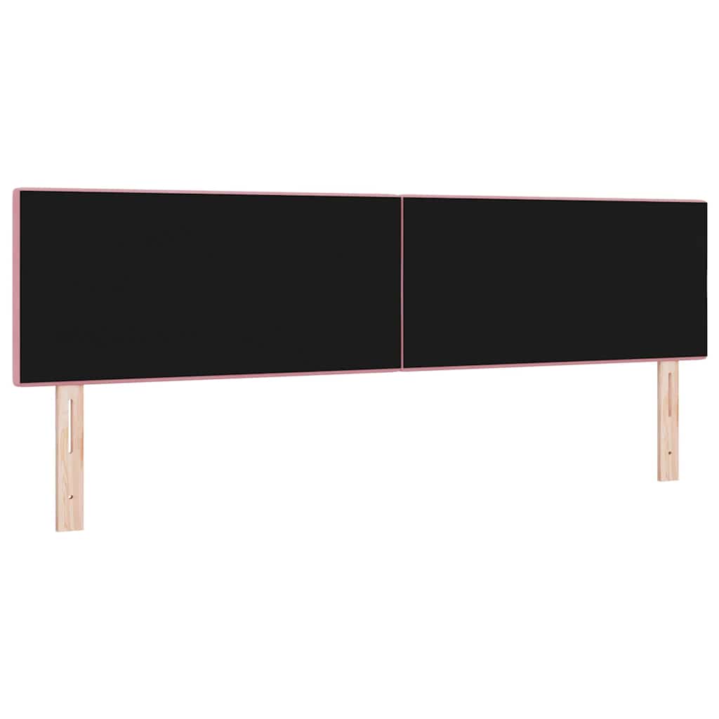 vidaXL Κεφαλάρι Επιτοίχιο με κεφαλάρι Ροζ 180 cm Βελούδο