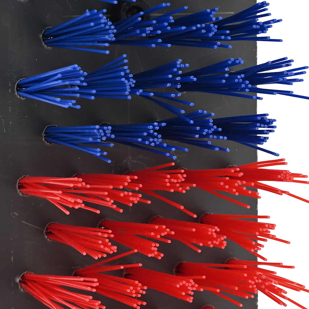 vidaXL Βούρτσες Βοοειδών Κόκκινο και μπλε 84 x 10 x 91 εκ.