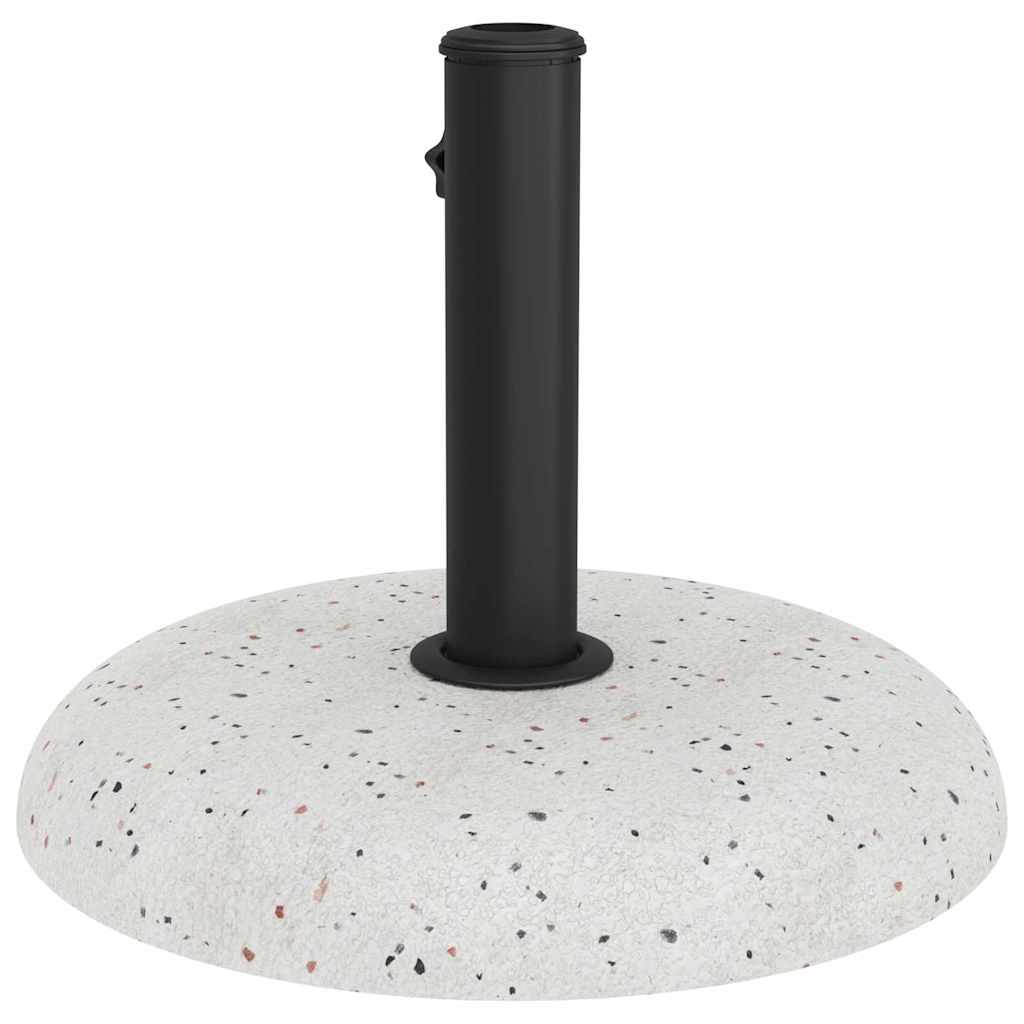 vidaXL Βάση ομπρέλας Λευκό και Μαύρο 45 x 45 x 40 cm