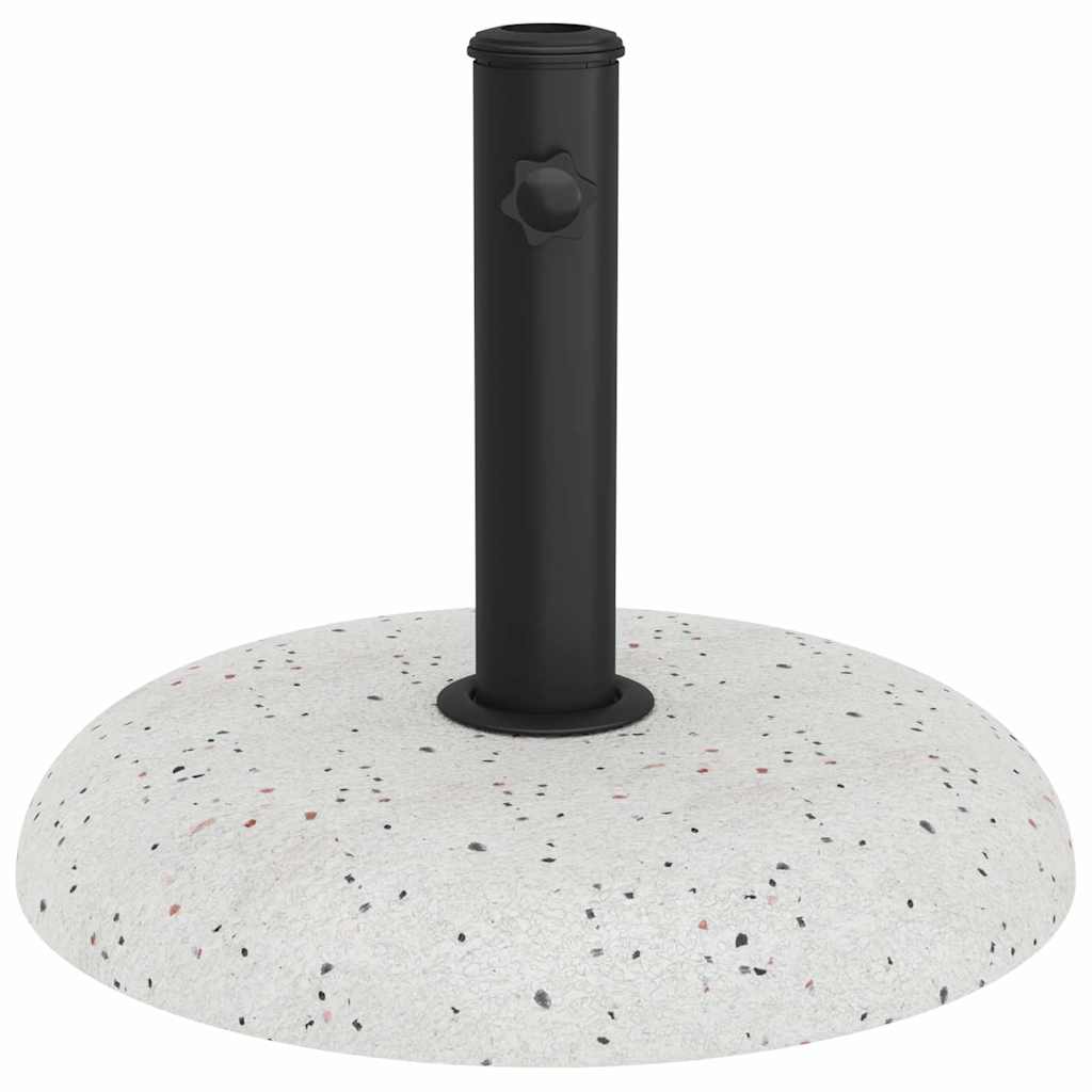 vidaXL Βάση ομπρέλας Λευκό και Μαύρο 45 x 45 x 40 cm