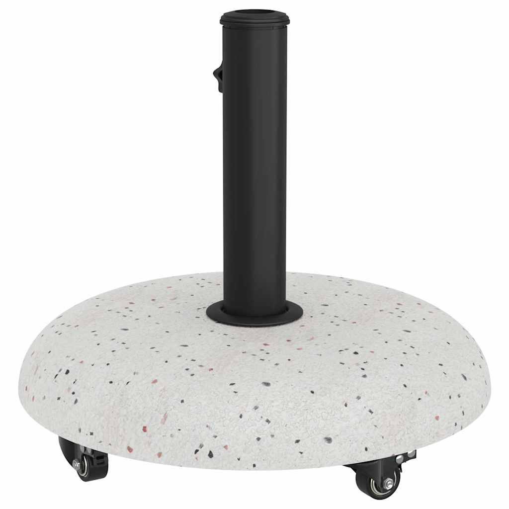 vidaXL Βάση ομπρέλας Λευκό και Μαύρο 45 x 45 x 40 cm