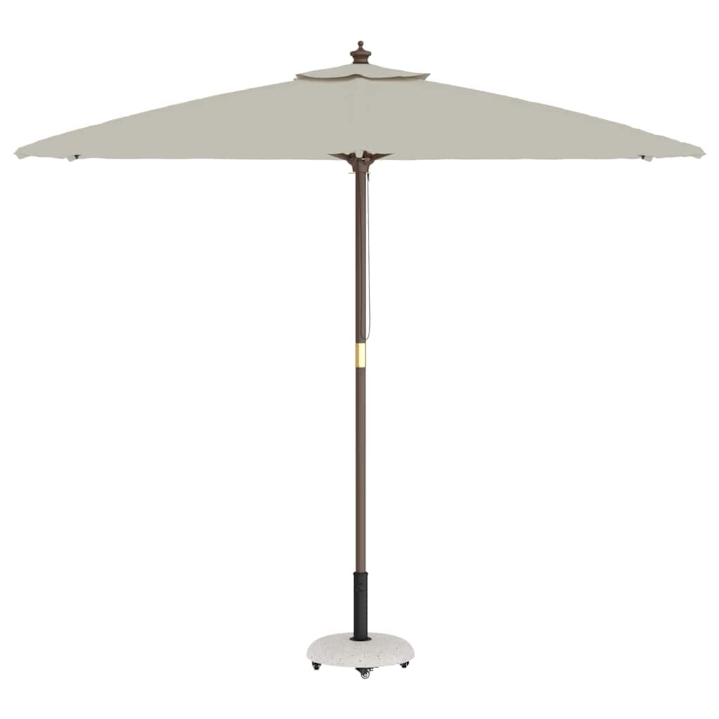 vidaXL Βάση ομπρέλας Λευκό και Μαύρο 45 x 45 x 40 cm