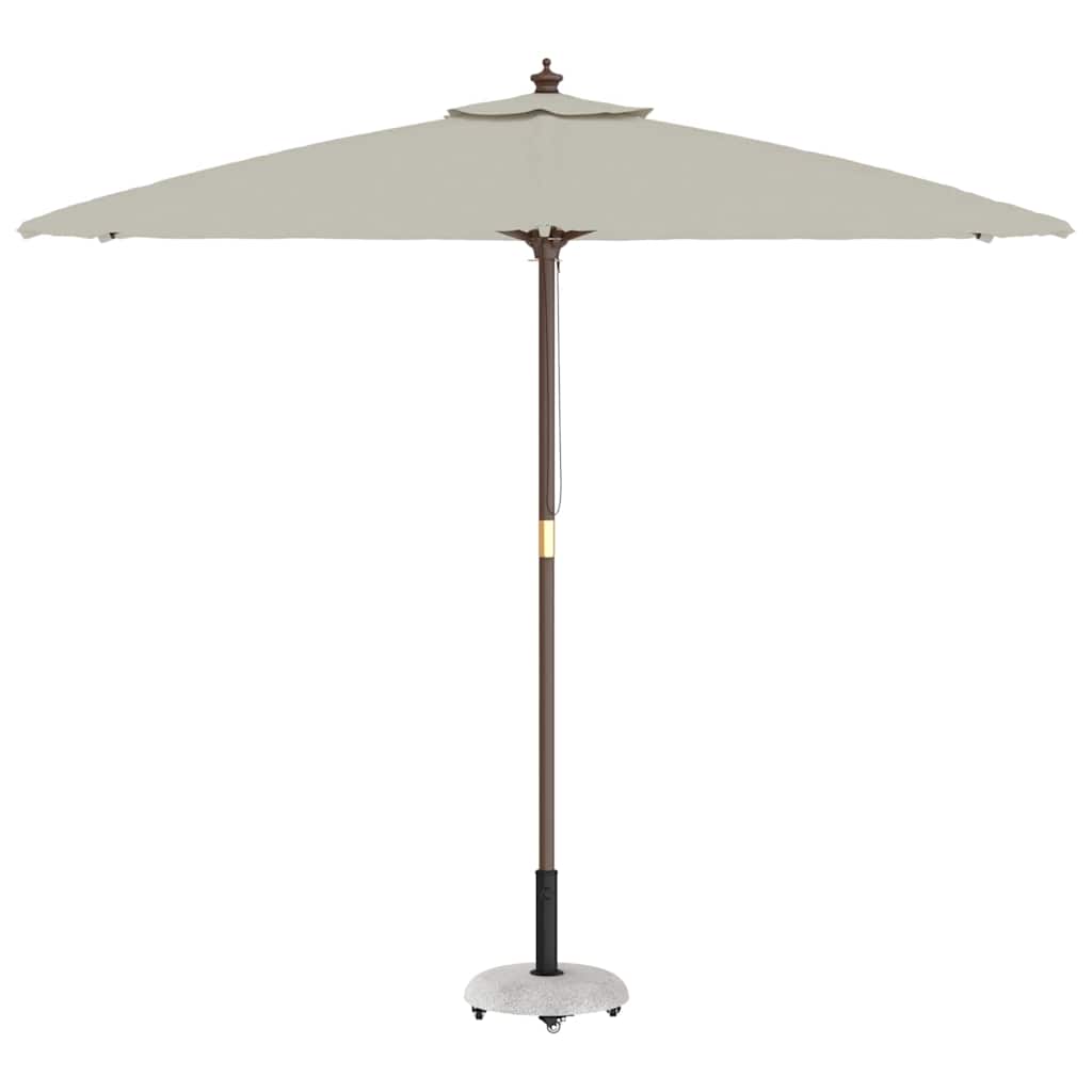 vidaXL Βάση ομπρέλας Απαλός Γκρι και Μαύρος 45 x 45 x 40 cm