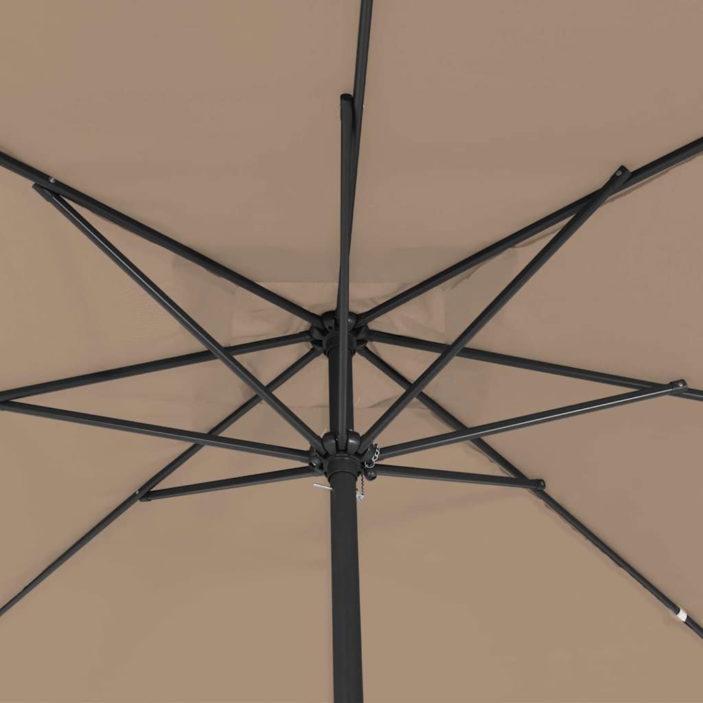 vidaXL Τετράγωνη Ομπρέλα Κήπου 295x245 εκ. Ταμπά
