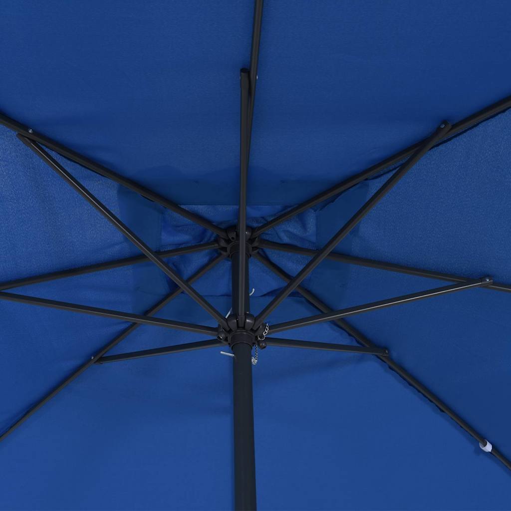 vidaXL Τετράγωνη Ομπρέλα Κήπου 295x245 εκ. Αζούρ Μπλε
