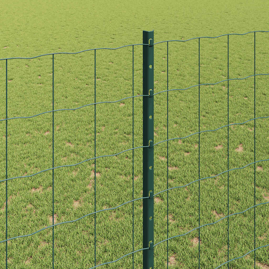 vidaXL Euro Fence με 5 U Posts Πράσινο 1.6x10 μ Χάλυβας