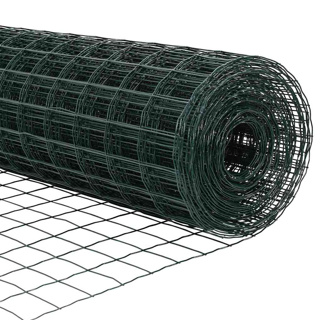 vidaXL Σετ Φράχτη Σετ των 2 Πράσινος Χάλυβας 25 x 1 μ Ανθεκτικός