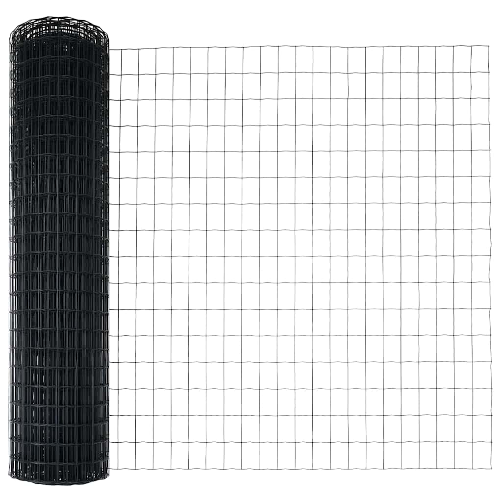 vidaXL Ευρωπαϊκό Φράχτη με 22 Στηρίγματα Γκρι 1,2x25 μ Μέταλλο