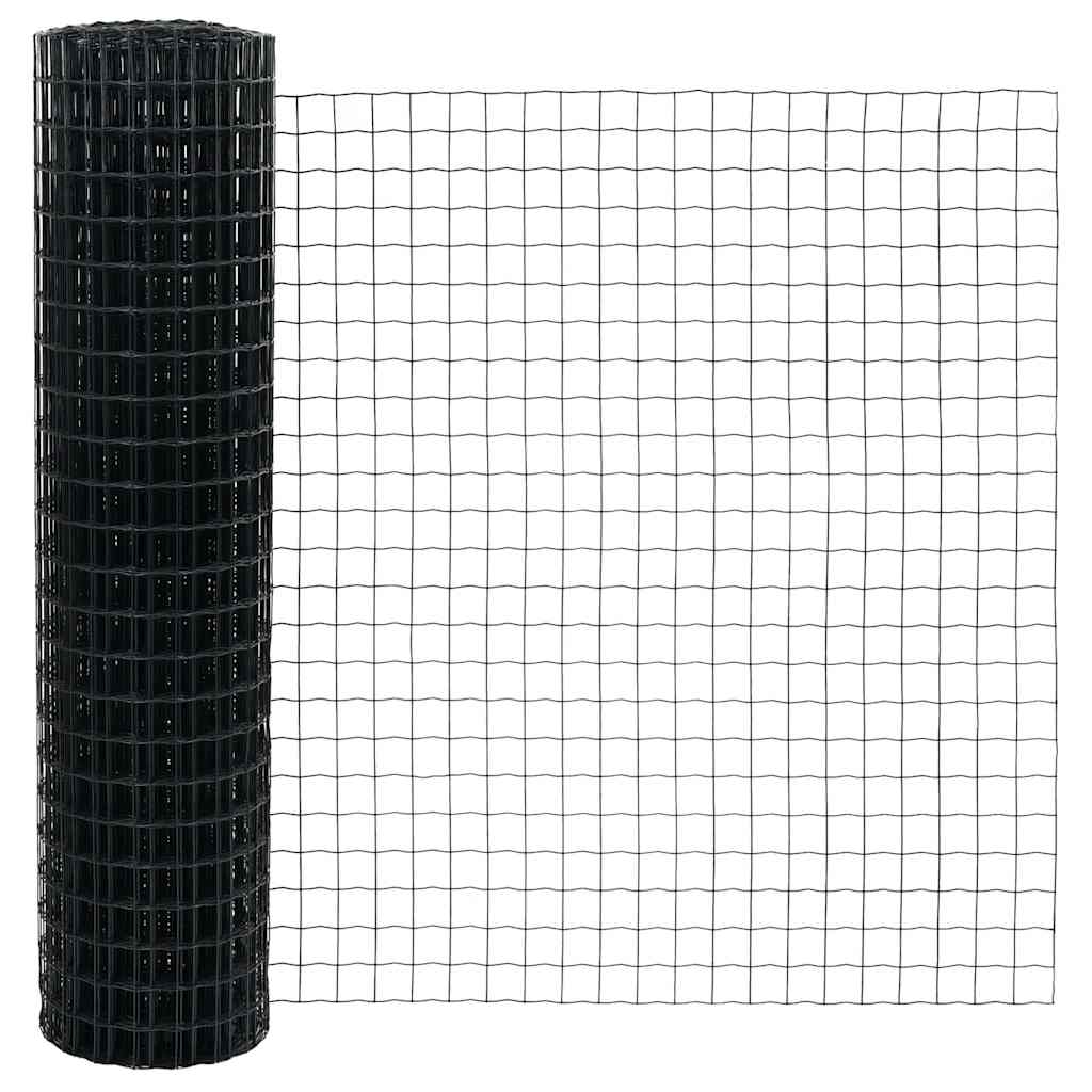 vidaXL Ευρωπαϊκός Φράκτης με 22 Υ Posts Γκρι 1,2x25 μ Steel