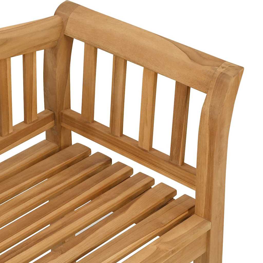 vidaXL Παγκάκι κήπου Καφέ 120 x 53.5 x 85 εκ Μασίφ ξύλο teak