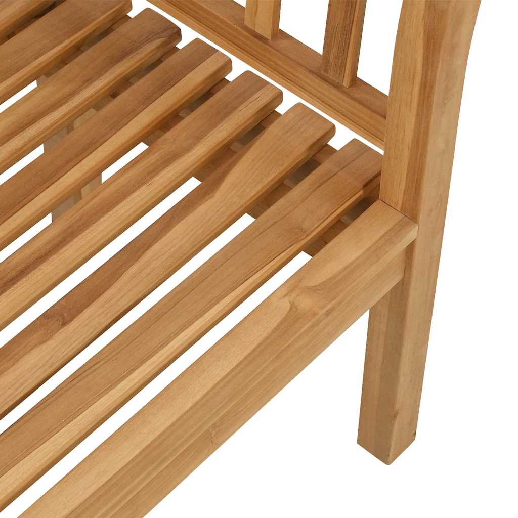 vidaXL Παγκάκι κήπου Καφέ 120 x 53.5 x 85 εκ Μασίφ ξύλο teak