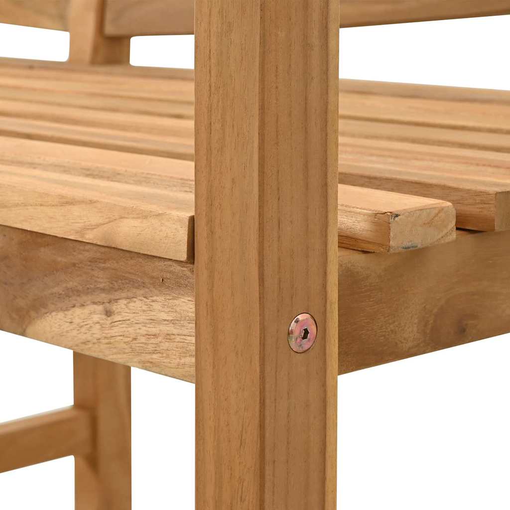 vidaXL Παγκάκι κήπου Καφέ 120 x 53.5 x 85 εκ Μασίφ ξύλο teak