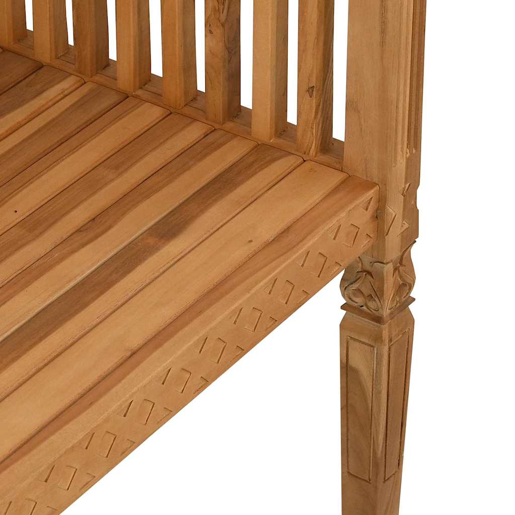 vidaXL Παγκάκι κήπου Καφέ 127.5 x 52 x 80 εκ Μασίφ ξύλο teak