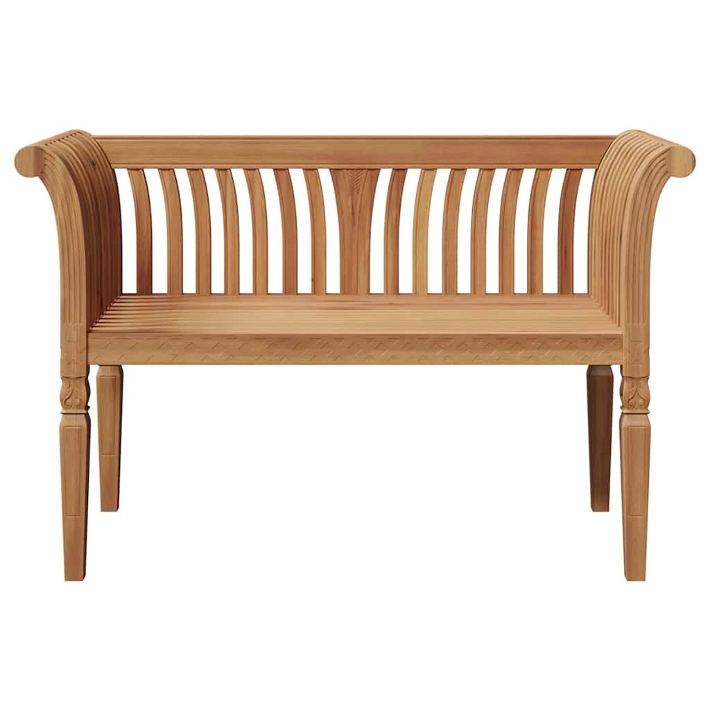 vidaXL Παγκάκι κήπου Καφέ 127.5 x 52 x 80 εκ Μασίφ ξύλο teak