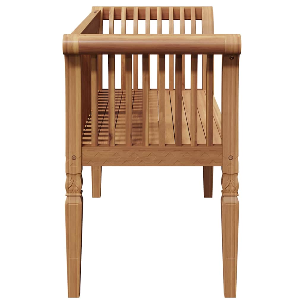 vidaXL Παγκάκι κήπου Καφέ 127.5 x 52 x 80 εκ Μασίφ ξύλο teak
