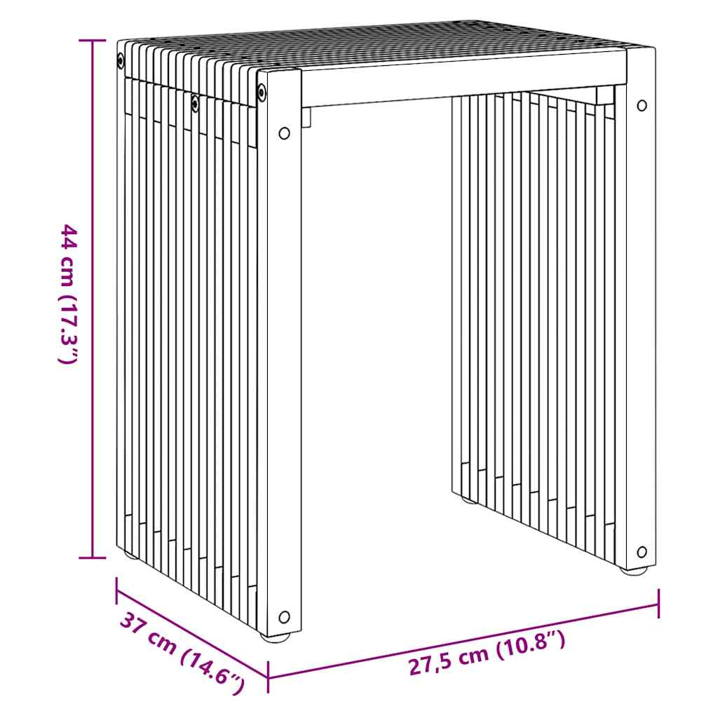 vidaXL Κουμπωτό σετ Πλευρικών Τραπεζιών 3 pcs Καφέ 33 x 44.5 x 51 εκ