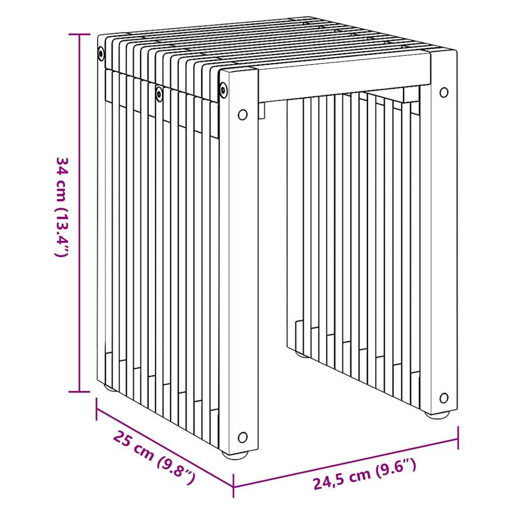 vidaXL Κουμπωτό σετ Πλευρικών Τραπεζιών 3 pcs Καφέ 33 x 44.5 x 51 εκ